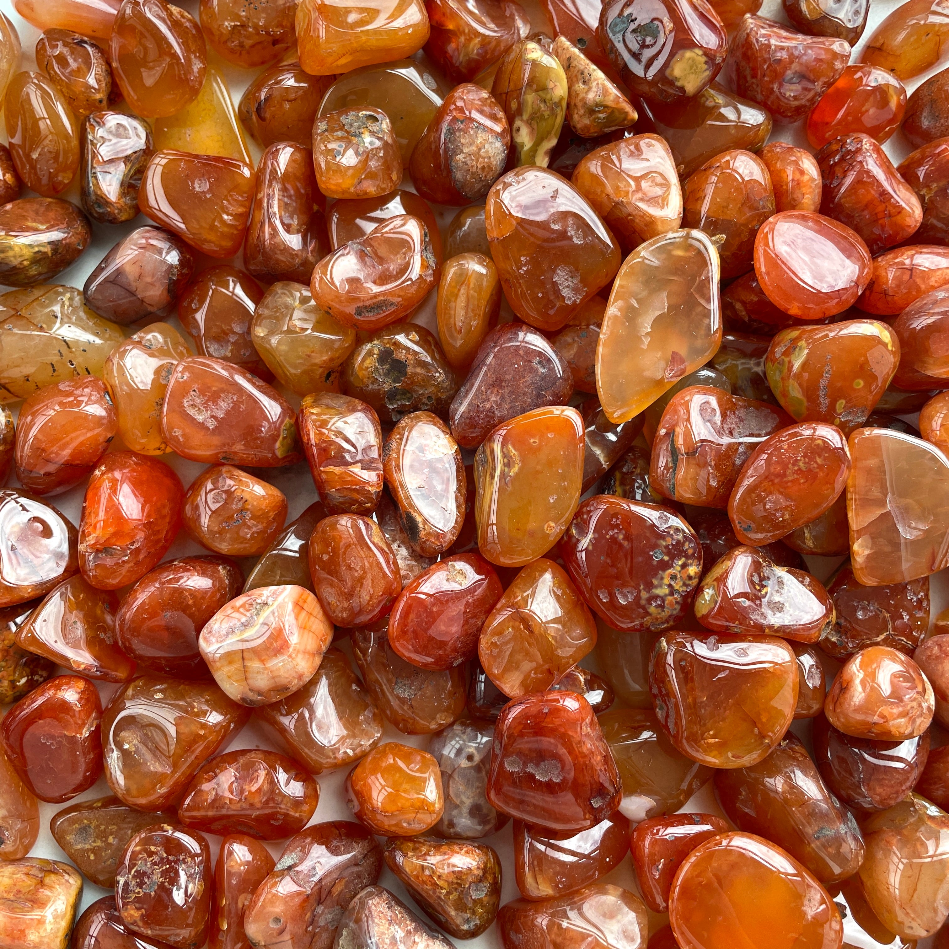 Carnelian Tumbled 1KG SM - 'B' Carnelian Tumbled 1KG SM - 'B'